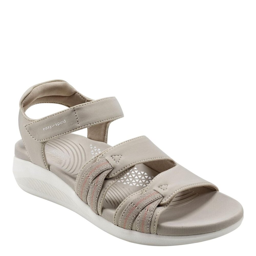 NWT Easy Spirit Weber Womens Sandal Strappy SEWEBER2 Taupe Brown 8M